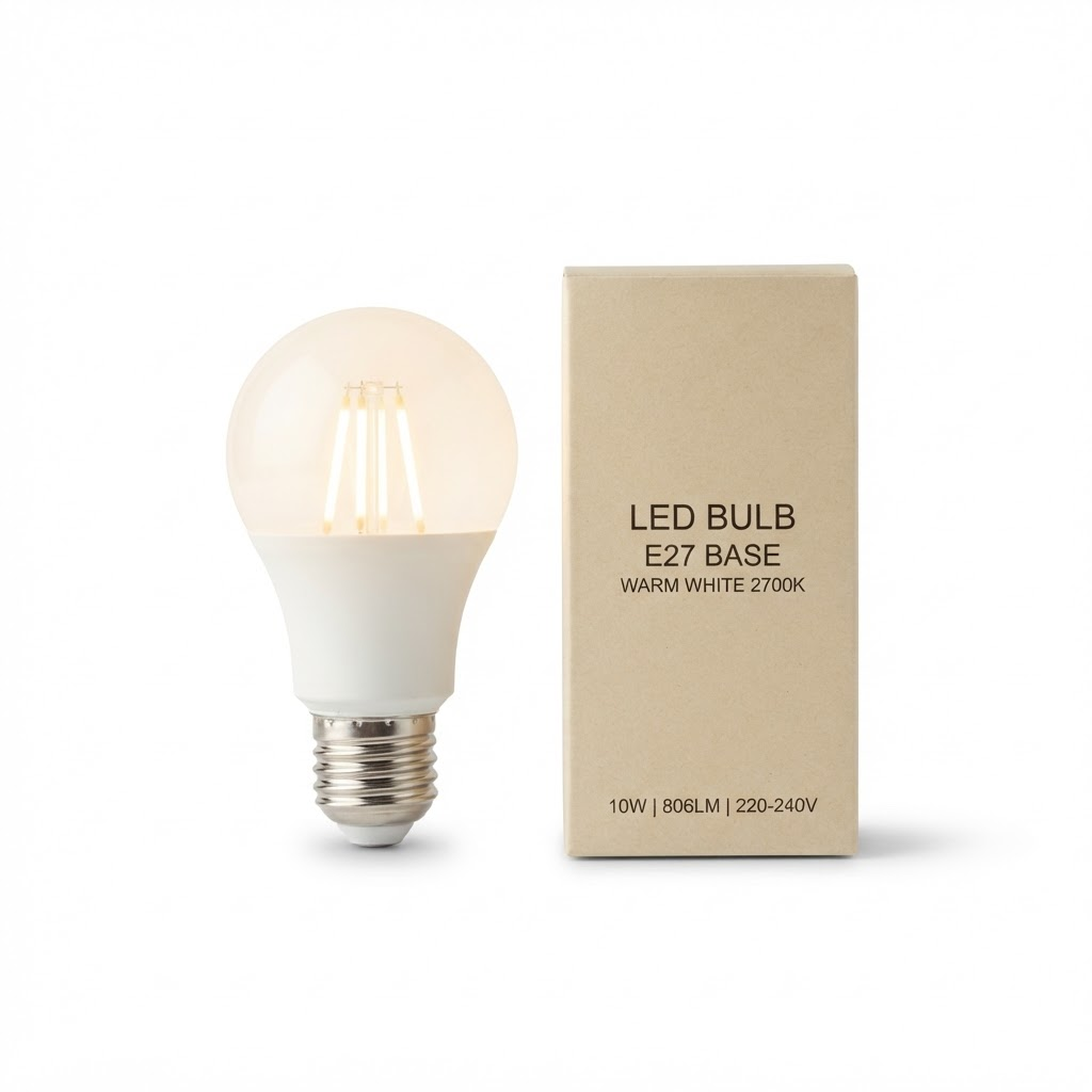 Lámpara LED 9 W E27 luz cálida